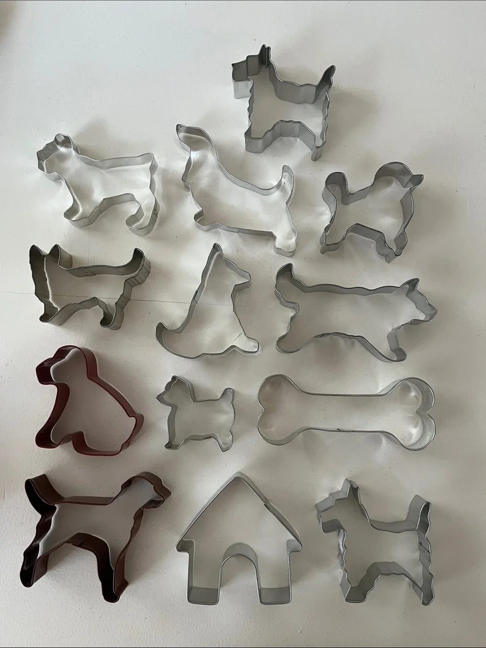 Dog-Themed Cookie Cutters, Set of 13